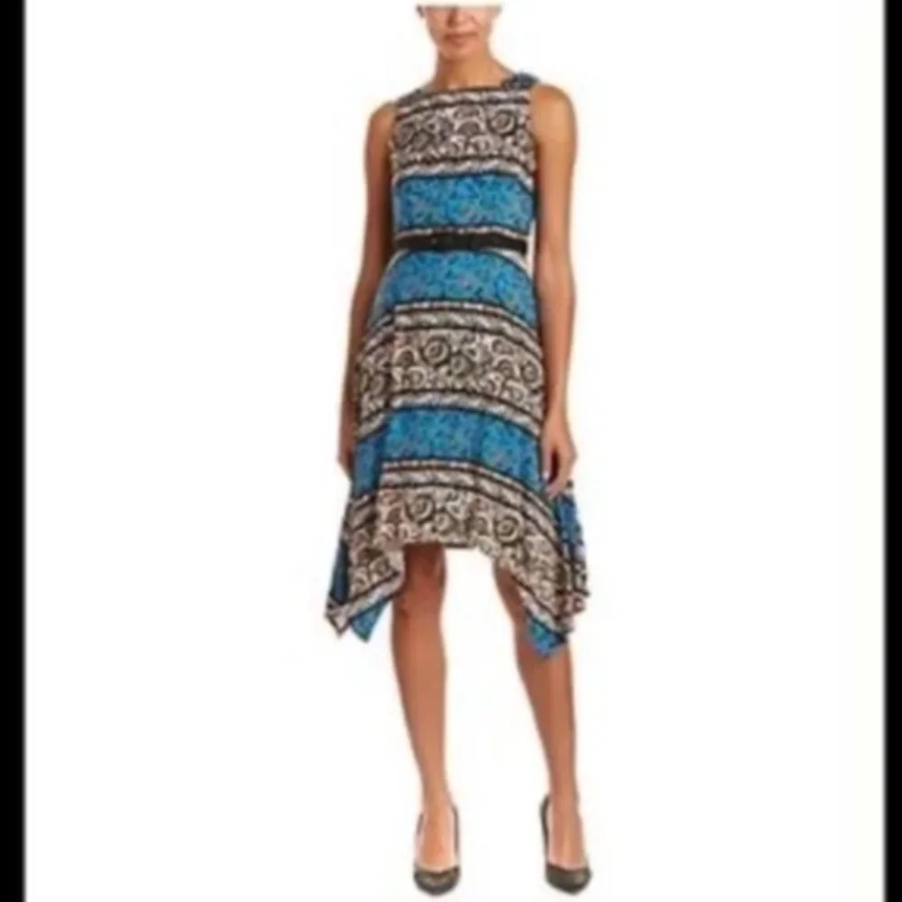 Eva Franco La Fayette Sleeveless Handkerchief Dress Size 8 - NWT (No Belt)